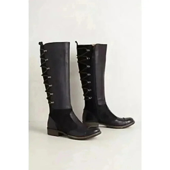 Naya Shoes - Women's Naya Apollonia Leather and Suede Tall Boots 8M
